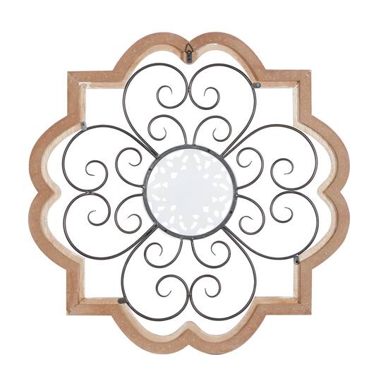 27" Brown Metal & Wood Farmhouse Wall Décor
